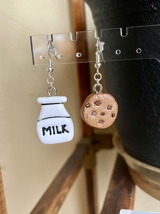 Milk and Cookie Earrings