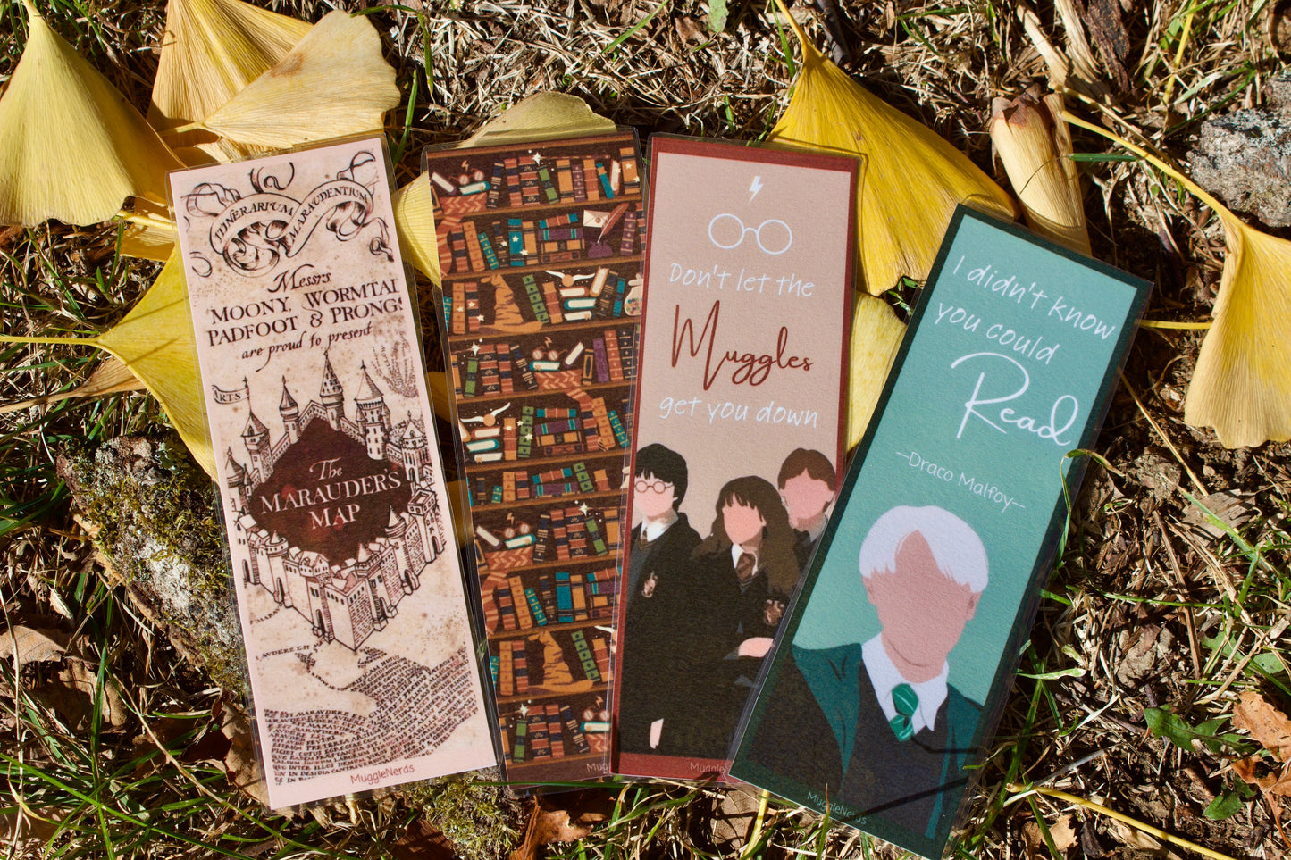 Wizard 4-pack of Laminated Bookmarks