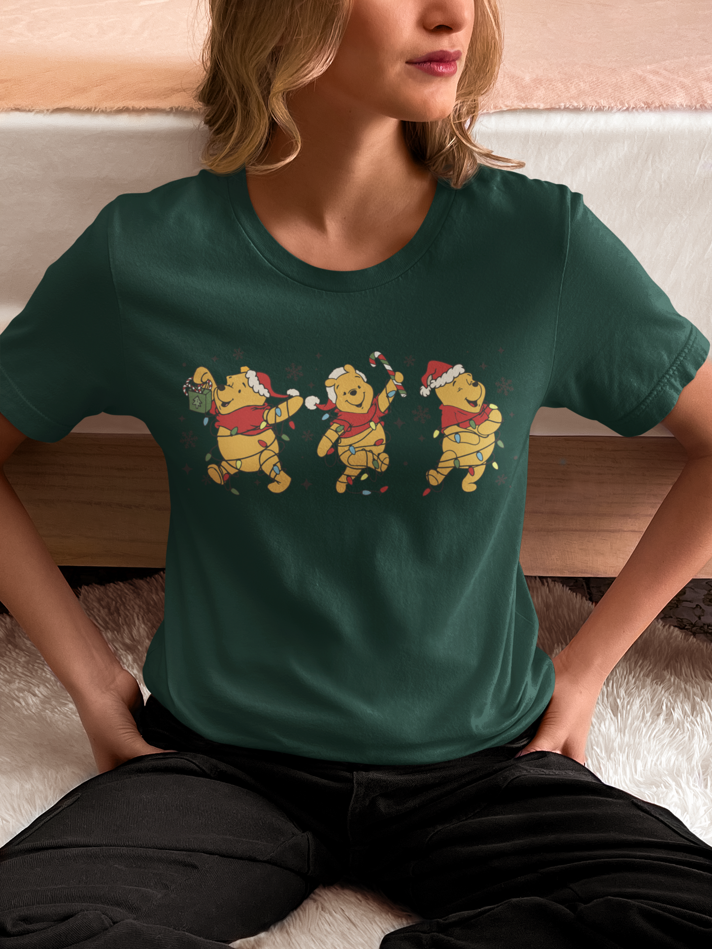 Pooh Bear Christmas Tee