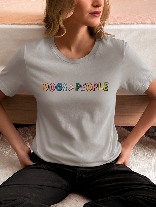 Dogs>People Tee